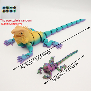 Modelo de <span class=keywords><strong>Iguana</strong></span> Impreso en 3D con Articulaciones Móviles, Decoración Creativa para el Hogar, Adorno de Escritorio - Product Image 4