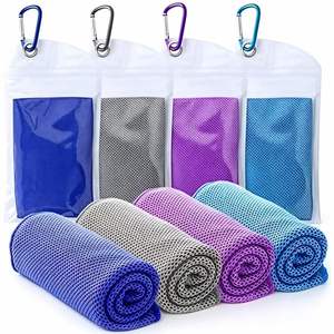 Summer Sports <b>Towel</b> Custom Fitness Yoga Running Gym Soft Breathable Ice <b>Cooling</b> Solid Color Polyester Material - Product Image 2