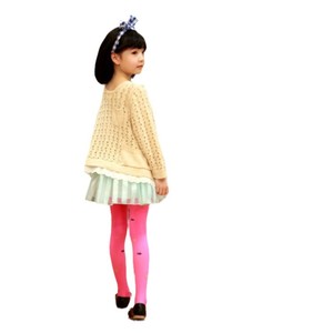 Childrens Pantyhose Thin Style Spring Autumn Girls Leggings Semi <b>Sheer</b> Cotton Dance <b>Socks</b> 4-6 Years Old - Product Image 5