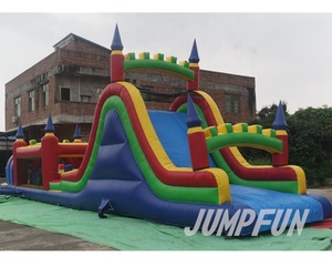 Excellent rapport qualité-<span class=keywords><strong>prix</strong></span> : Parcours d'obstacles gonflable commercial de 54 pieds de long pour enfants, avec paiement Alibaba, en vente, livraison rapide, qualité supérieure. - Product Image 5