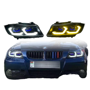 Nouveau phare pour <span class=keywords><strong>BMW</strong></span> Série 3 E90 2005-2012 325i <span class=keywords><strong>320i</strong></span> Version V2, phare LED amélioré, accessoires de voiture laser, feux avant - Product Image 1