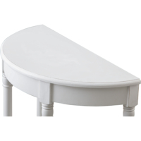 Vente en gros table en bois blanc meilleure vente table console en bois rustique demi-ronde antique personnalisée pour couloir et salon