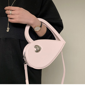 2025 National Fashion Vintage Cute Badge Lady Purse Handbag love Shape Special <strong>Peach</strong> <strong>Clutch</strong> Purse Creative PU Leather Sling <strong>Bag</strong> - Product Image 5