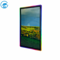 Pas cher 43 pouces capacitif Double cadre en acrylique lumière LED lunette compétence verticale écran tactile Machine de jeu 4k moniteur