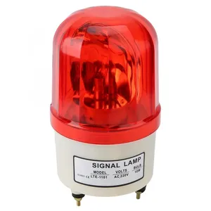 Endüstriyel yanıp sönen ses Alarm ışığı 220V kırmızı LED uyarı ışıkları acousto-optik Alarm sistemi