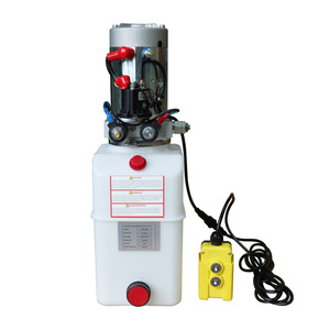 ชุดจ่ายกำลังไฮดรอลิกแบบสองทาง 12V 24V DC ไฟฟ้า สำหรับยกประตูท้ายรถยนต์ รถดั๊มพ์ รับน้ำหนัก 1-10 ตัน - Product Image 1