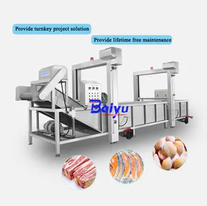 Baiyu Automatic Beef Chicken Pork Thawing Machine Steam Heating Thawing Machine For Fish