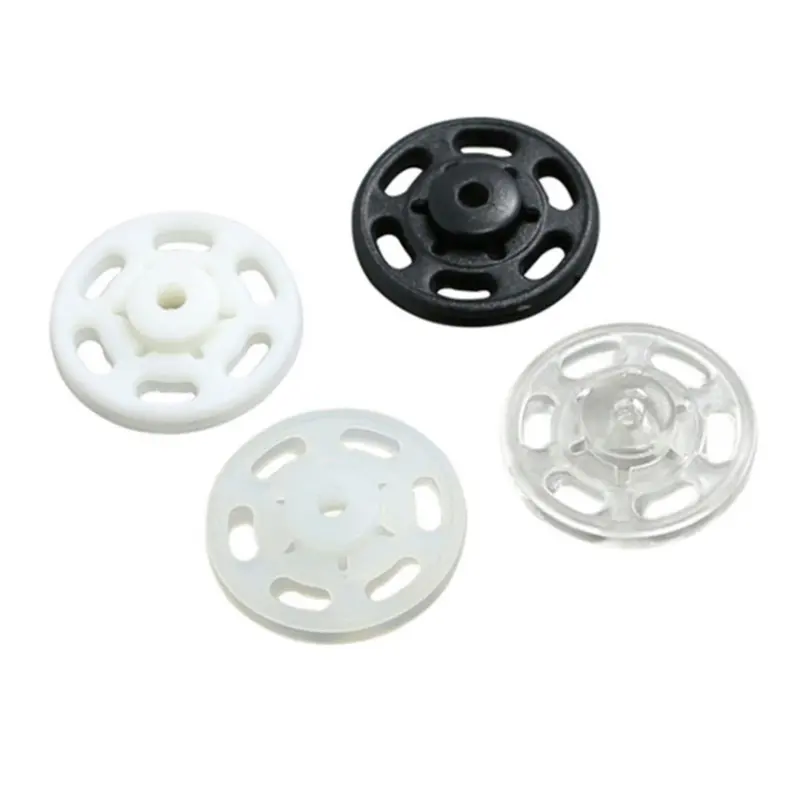 Sew-on Snap Buttons Invisibility Resin Buttons 10mm Clasps Fastener Press Studs Buttons for Blouse Dress