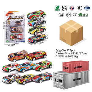 Hete stijl Alloy Pull Back auto Mini simulatie duurzame 6.8CM serie diecast speelgoed voor kinderen Alloy raceauto - Product Image 6