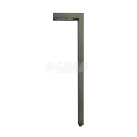 Lampe de jardin en forme de L à basse tension pour allée, en laiton robuste, RPL-8906-BBR, hauteur 23 pouces, avec ampoule LED G4 fixe - Ventes entrepôt USA