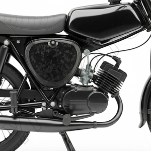 YHMOTO Couvercle latéral carré en fibre de carbone 100% forgé pour Simson S50 S51 S53 - Product Image 2
