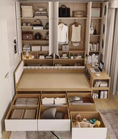 Lit mural Murphy en bois moderne personnalisable avec design pliable invisible, lit pliable réglable pour économiser de l'espace, pour la maison et l'hôtel