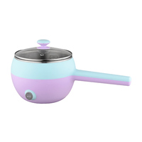 Appareil de cuisine électrique tout en 1 pour 1-2 personnes Mini poêle électrique pour steak, oeuf, riz frit, ramen, oatmea
