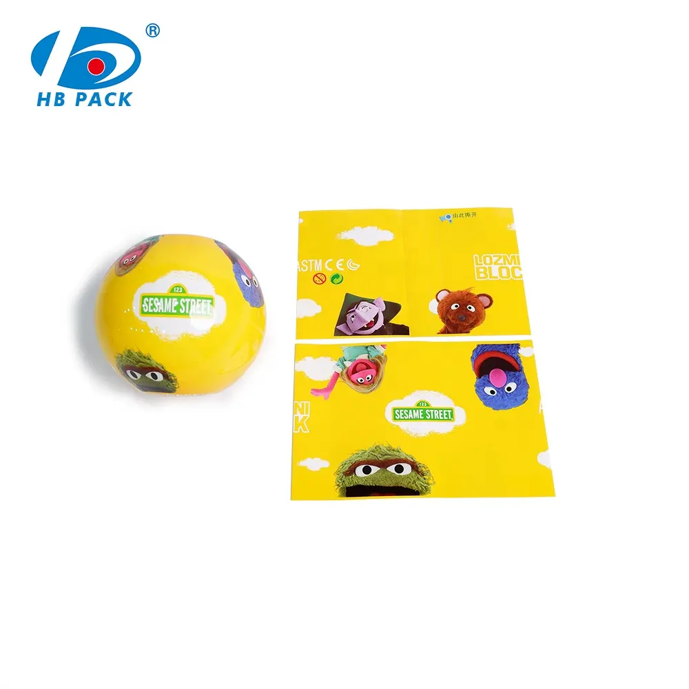 Customized white color shrink wraps film sleeve labels PVC heat shrink wrapping Toy Egg label