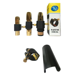 알토 테너 소프라노 색소폰 금속 마우스 피스에 대한 PU 가죽 합자 패스너 - Product Image 1