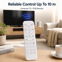 Télécommande universelle sans fil RF IR 2,4G de haute qualité, moderne, neuve, 24 boutons, blanche, pour Smart TV/STB, garantie 1 an
