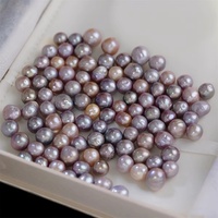 Perles de culture d'eau douce baroques Edison violettes de 9-10 mm, peau froissée, perles en vrac pour la fabrication de bijoux, bricolage, directement de l'usine
