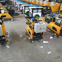 Machine à projeter le mortier haute vitesse 220V 380V, pulvérisateur de ciment et de plâtre pour murs intérieurs et extérieurs