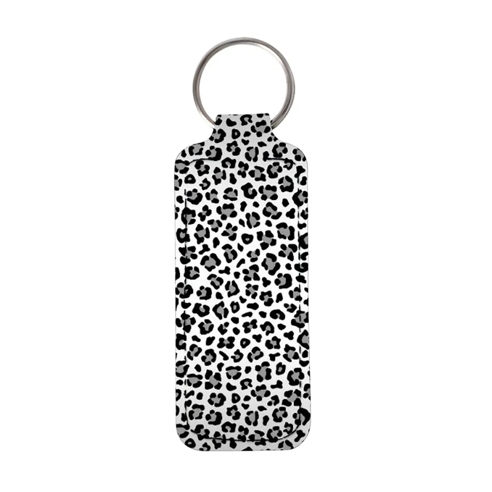 Porte-clés porte-clés de brillant à lèvres en néoprène avec logo personnalisé pour filles pochette de protection de rouge à lèvres porte-clés à clip de poche sacs à lèvres