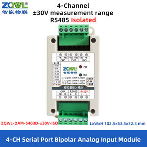 Módulo de Entrada Analógica de 16 Bits Aislado RS485 con Modbus RTU Entrada de ±5/10/30V Multicanal para PLC SCADA y Adquisición de Datos <span class=keywords><strong>IoT</strong></span> - Product Image 5