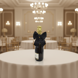 Lazo de Satén Personalizado al por Mayor para Envolver Botellas, Embalaje de Regalos con Banda Elástica, Decoración para Fiestas y Bodas - Product Image 5