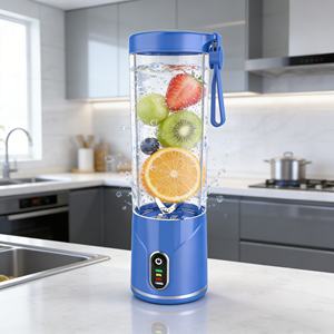 Mixeur Portable Anti-Fuite à Bouton Unique, Mode Turbo, pour Smoothies, Jus et Glace, Tasse Rechargeable USB-C 2000mAh, Indispensable pour la Salle de Sport et les Voyages - Product Image 2