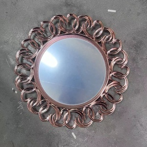 Plateau de Miroir en Plastique Épaissi avec Dentelle Irrégulière pour Décoration de Maison, Bol à Fruits, Assiettes de Chargement, Décoration de Mariage, 6 Couleurs - Product Image 2