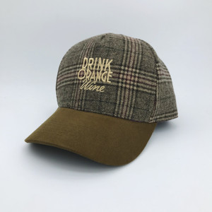 Venta al por mayor de encargo de gran tamaño gorra de béisbol Retro a cuadros sólido poliéster cálido moda Gorras de béisbol <span class=keywords><strong>para</strong></span> el invierno - Product Image 4