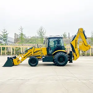 Goedkope Chinese Backhoe Laders 4 Wheel Drive Backhoe Loader Prijs In India