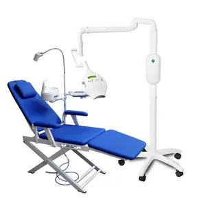 Lâmpada aceleradora de clareamento dental a laser profissional, lâmpada branqueadora de dentes portátil 40w 60w 8 led azul