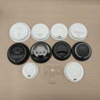 Couvre-gobelets jetables en plastique PP moulé par injection en forme de U de 80 mm et 90 mm pour gobelets à café, boba et thé de 8 oz, 10 oz, 12 oz, 16 oz, 20 oz