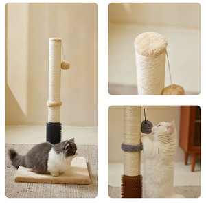 USMILEPET Nouvelles Idées de Produits Bois Sisal Gratte-Chat Géant Grattoir Arbre à Chat Gain de Place pour Grands Petits Chats d'Intérieur - Product Image 2