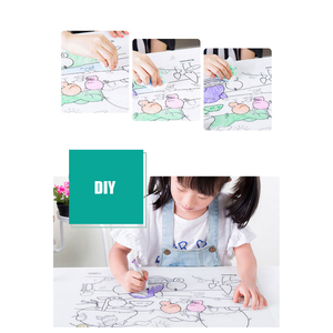 Gran oferta, alfombrilla de mesa de silicona suave para niños, alfombrilla cuadrada personalizada para bandeja, cocina, resistente al calor, lavable, Mantel Individual para bebé, pintura - Product Image 6