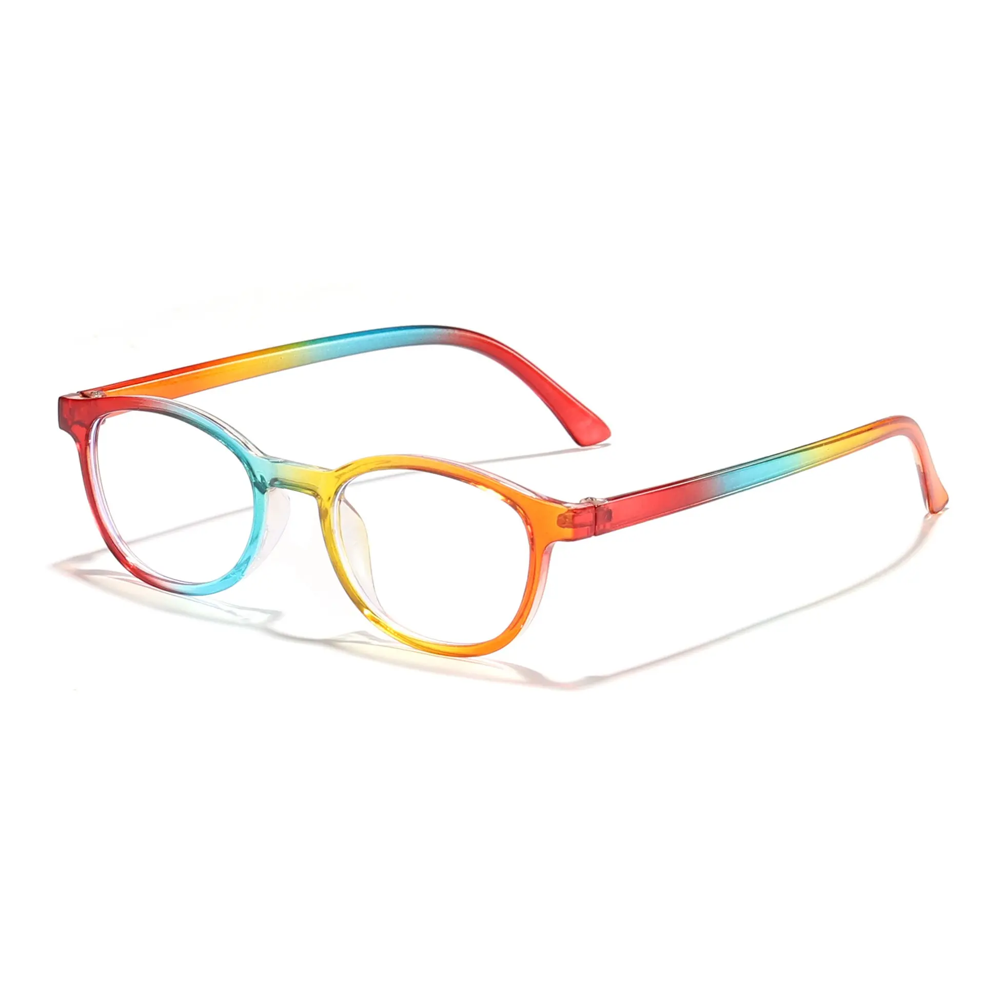2024 New Men's And Women's Colorful Small Frame Round Anti-Blue Blocking Sunglasses With Fashionable Eye Glasses