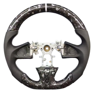 Volant de voiture en fibre de carbone avec palettes de changement de vitesse <span class=keywords><strong>pour</strong></span> Infiniti Q50 Q50L Q50S G37 2014 3.0 3.7 2015 2018 2019 2020 - Product Image 4