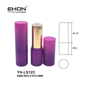 ตลับลิปสติกแบบไล่สีแฟชั่น 3-4 กรัม แบบเติมได้  หลอดลิปบาล์มพลาสติกพร้อมปลอกอะลูมิเนียม - Product Image 2