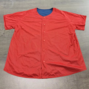 Custom LOGO 100% Polyester <b>Baseball</b> Jersey Quick-Drying Reversible Button Mesh Breathable Sports slowpitch softball Jersey - Product Image 1