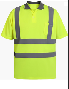T-shirts de sécurité en polyester haute visibilité de marque-Vêtements de travail réfléchissants à manches courtes pour la construction et la sécurité - Product Image 3