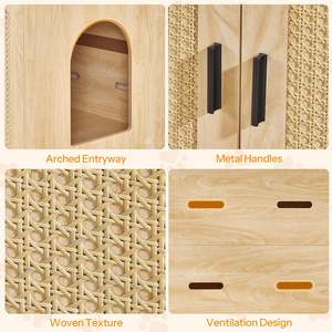 Coque <span class=keywords><strong>de</strong></span> bac à litière pour chats, double coque <span class=keywords><strong>de</strong></span> bac à litière avec griffoir, meuble adapté aux bacs à litière pour chats - Product Image 6