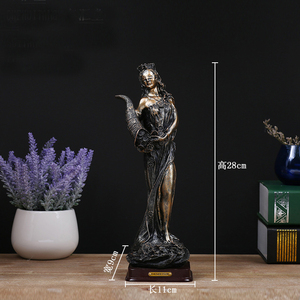 Estatua Vintage hecha a mano De <span class=keywords><strong>Venus</strong></span> De Milo, escultura De resina De diosa griega para decoración De escritorio - Product Image 6