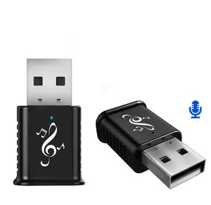 2in1 USB蓝托5.0发射器接收器AUX音频适配器加密狗适用于电视/电脑/汽车