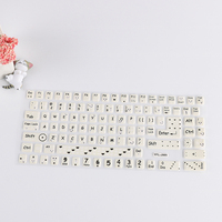 Ordinateur portable personnalisé Anime Royaume-Uni arabe clavier raccourci 3d autocollant russe lettre lueur dans le noir clavier pour clavier autocollant transparent