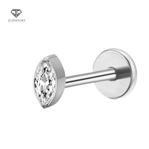 ASTM F136 G23 aleación de titanio chapado en oro oreja interior cartílago pendiente circón flor cuerpo punción joyería <span class=keywords><strong>para</strong></span> mujer moda <span class=keywords><strong>nariz</strong></span> - Product Image 5