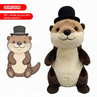 Peluche personnalisée, faible MOQ, sac fourre-tout chat aux yeux étoilés mignon, cadeaux pour adhérents de Cat Café, porte-clés en peluche personnalisé, jouet boîte mystère