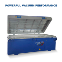 Machine de laminage sous vide, presse à membrane, surface en placage PVC avec application sur panneaux de menuiserie