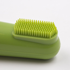 <b>Pet</b> Finger <b>Brush</b> TPE Solid Silicone Soft Bristles For Dog Cat Gum Massage Cleaning Manual Grooming Tool FN-03 - Product Image 4