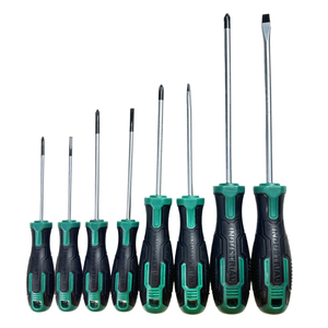 Expert Quality Magnetic <strong>Screwdriver</strong> Flathead Variety Colors Chrome Vanadium Steel PLASTIC CASE Premium Key Tool - Product Image 1