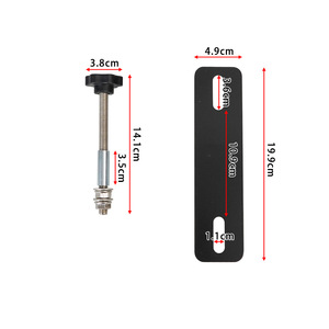 Kit de broches de fixation universelles pour plaque de protection, 4,9 cm x 19,9 cm, en acier, pour véhicule tout-terrain - Product Image 1
