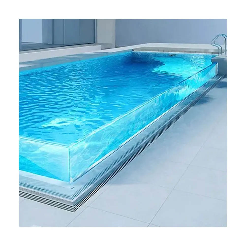 Petite piscine en acrylique personnalisée pour acheter des piscines préfabriquées en plein air, Mini piscine en acrylique personnalisée en fibre de verre, natation en plein air pour la famille