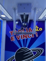 Máquina recreativa Sunmo Amusement Challenge de 7/10 segundos, operada con monedas, de un solo corte, con premios, 110/220V, en venta.